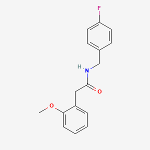 N-(4-fluorobenzyl)-2-(2-methoxyphenyl)acetamide