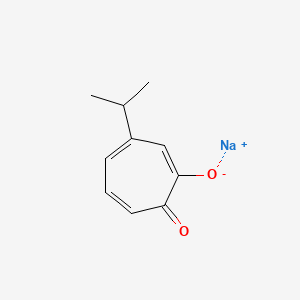 molecular formula C10H11NaO2 B579200 Sodium hinokitiol CAS No. 17387-01-8