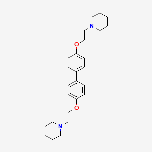 1-[2-[4-[4-(2-Piperidin-1-ylethoxy)phenyl]phenoxy]ethyl]piperidine