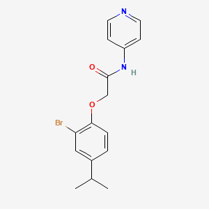 2-(2-bromo-4-isopropylphenoxy)-N-4-pyridinylacetamide