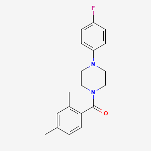 molecular formula C19H21FN2O B5792037 1-(2,4-dimethylbenzoyl)-4-(4-fluorophenyl)piperazine 