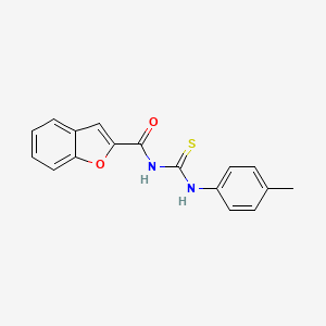 molecular formula C17H14N2O2S B5792041 N-{[(4-methylphenyl)amino]carbonothioyl}-1-benzofuran-2-carboxamide 
