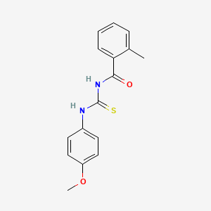 N-{[(4-methoxyphenyl)amino]carbonothioyl}-2-methylbenzamide