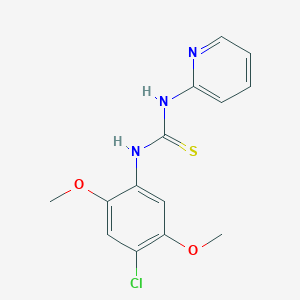 molecular formula C14H14ClN3O2S B5792081 N-(4-chloro-2,5-dimethoxyphenyl)-N'-2-pyridinylthiourea 