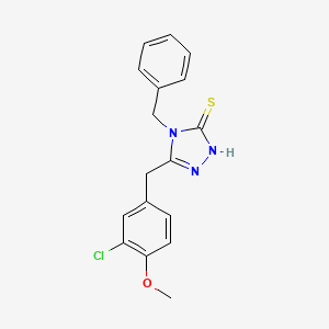 molecular formula C17H16ClN3OS B5792085 4-benzyl-5-(3-chloro-4-methoxybenzyl)-4H-1,2,4-triazole-3-thiol 