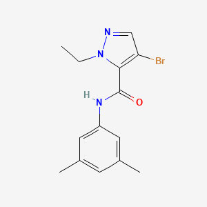 4-bromo-N-(3,5-dimethylphenyl)-1-ethyl-1H-pyrazole-5-carboxamide