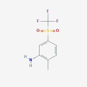 2-methyl-5-[(trifluoromethyl)sulfonyl]aniline