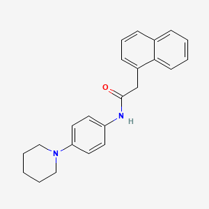 molecular formula C23H24N2O B5792120 2-(1-naphthyl)-N-[4-(1-piperidinyl)phenyl]acetamide 