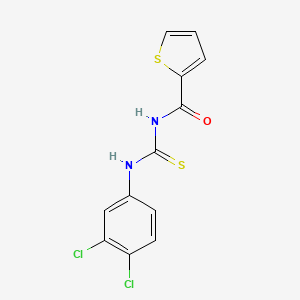molecular formula C12H8Cl2N2OS2 B5792122 N-{[(3,4-dichlorophenyl)amino]carbonothioyl}-2-thiophenecarboxamide 