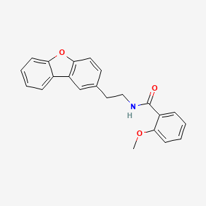 molecular formula C22H19NO3 B5792141 N-(2-dibenzo[b,d]furan-2-ylethyl)-2-methoxybenzamide 