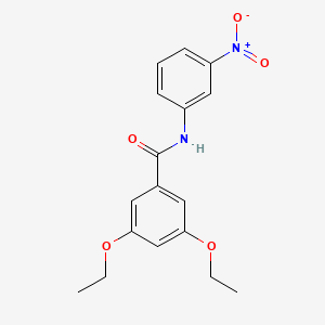 molecular formula C17H18N2O5 B5792155 3,5-diethoxy-N-(3-nitrophenyl)benzamide 