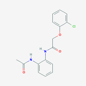 molecular formula C16H15ClN2O3 B5792167 N-[2-(acetylamino)phenyl]-2-(2-chlorophenoxy)acetamide 
