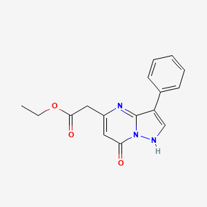 molecular formula C16H15N3O3 B5792184 ethyl (7-oxo-3-phenyl-4,7-dihydropyrazolo[1,5-a]pyrimidin-5-yl)acetate 