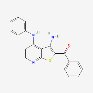 molecular formula C20H15N3OS B5792189 (3-amino-4-anilinothieno[2,3-b]pyridin-2-yl)(phenyl)methanone 