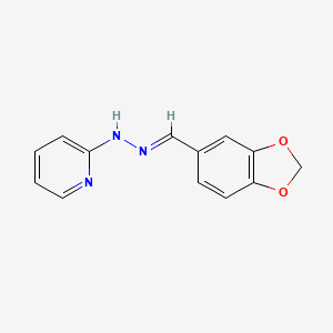 1,3-benzodioxole-5-carbaldehyde 2-pyridinylhydrazone