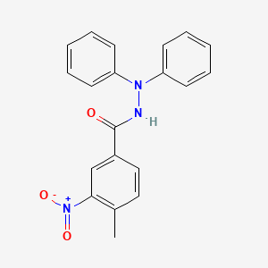 4-methyl-3-nitro-N',N'-diphenylbenzohydrazide