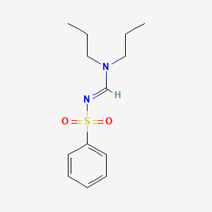 molecular formula C13H20N2O2S B5792208 N-[(dipropylamino)methylene]benzenesulfonamide 
