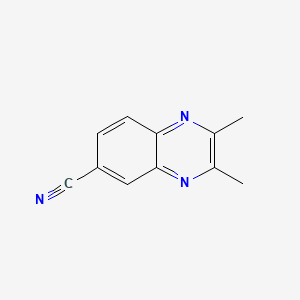 molecular formula C11H9N3 B579221 2,3-Dimethylquinoxaline-6-carbonitrile CAS No. 17635-28-8