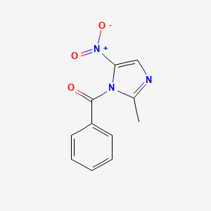molecular formula C11H9N3O3 B5792226 1-benzoyl-2-methyl-5-nitro-1H-imidazole 