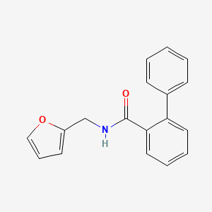 molecular formula C18H15NO2 B5792228 N-(2-furylmethyl)-2-biphenylcarboxamide CAS No. 695168-56-0