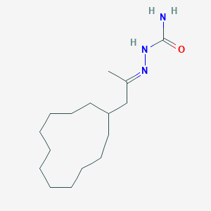 molecular formula C16H31N3O B5792290 1-cyclododecylacetone semicarbazone 