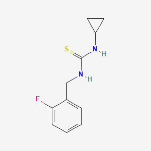 molecular formula C11H13FN2S B5792297 N-cyclopropyl-N'-(2-fluorobenzyl)thiourea 