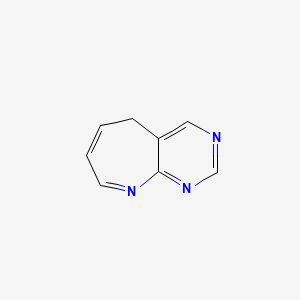 molecular formula C8H7N3 B579230 5H-Pyrimido[4,5-b]azepine CAS No. 18549-67-2