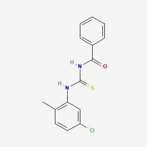 molecular formula C15H13ClN2OS B5792310 N-{[(5-chloro-2-methylphenyl)amino]carbonothioyl}benzamide CAS No. 82635-63-0