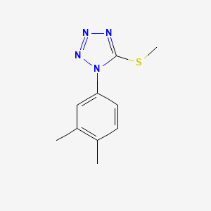 molecular formula C10H12N4S B5792322 1-(3,4-dimethylphenyl)-5-(methylthio)-1H-tetrazole 