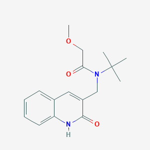 molecular formula C17H22N2O3 B5792327 N-(tert-butyl)-N-[(2-hydroxy-3-quinolinyl)methyl]-2-methoxyacetamide 