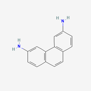 molecular formula C14H12N2 B579234 Phenanthrene-3,6-diamine CAS No. 17918-56-8