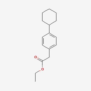 molecular formula C16H22O2 B579236 Ethyl (4-cyclohexylphenyl)acetate CAS No. 15649-06-6