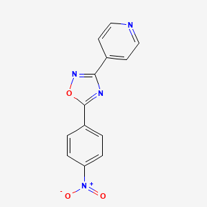 molecular formula C13H8N4O3 B5792381 4-[5-(4-nitrophenyl)-1,2,4-oxadiazol-3-yl]pyridine 