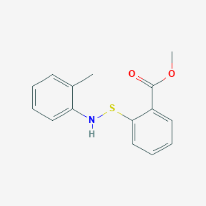molecular formula C15H15NO2S B5792383 methyl 2-{[(2-methylphenyl)amino]thio}benzoate 