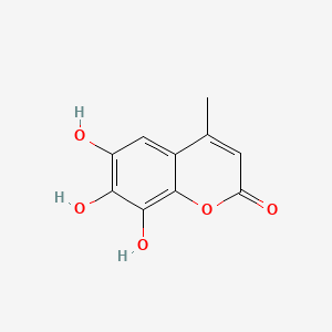 molecular formula C10H8O5 B579239 6,7,8-Trihydroxy-4-methyl-2H-chromen-2-one CAS No. 16574-14-4