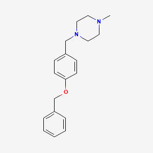 molecular formula C19H24N2O B5792391 1-[4-(benzyloxy)benzyl]-4-methylpiperazine 