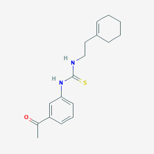 molecular formula C17H22N2OS B5792402 N-(3-acetylphenyl)-N'-[2-(1-cyclohexen-1-yl)ethyl]thiourea 