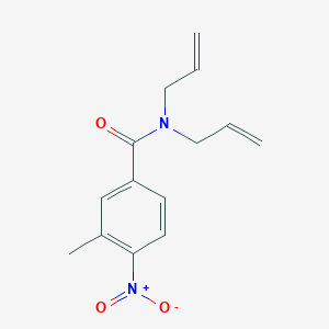 molecular formula C14H16N2O3 B5792407 N,N-diallyl-3-methyl-4-nitrobenzamide 