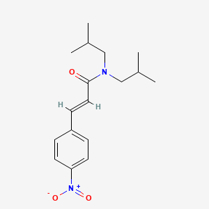 N,N-diisobutyl-3-(4-nitrophenyl)acrylamide