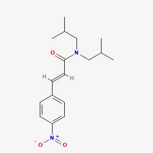 molecular formula C17H24N2O3 B5792422 N,N-diisobutyl-3-(4-nitrophenyl)acrylamide 