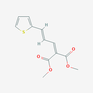 molecular formula C12H12O4S B5792430 dimethyl [3-(2-thienyl)-2-propen-1-ylidene]malonate 