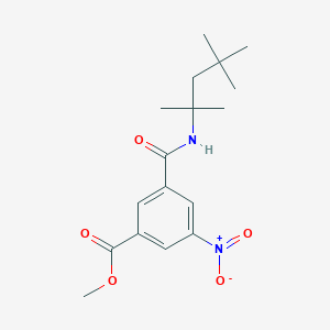 molecular formula C17H24N2O5 B5792459 methyl 3-nitro-5-{[(1,1,3,3-tetramethylbutyl)amino]carbonyl}benzoate 