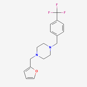 1-(2-furylmethyl)-4-[4-(trifluoromethyl)benzyl]piperazine