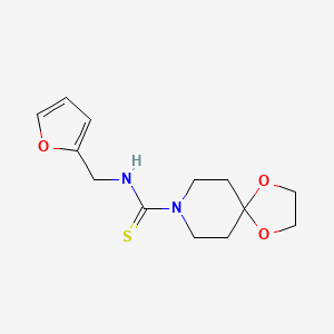 molecular formula C13H18N2O3S B5792475 N-(2-furylmethyl)-1,4-dioxa-8-azaspiro[4.5]decane-8-carbothioamide 