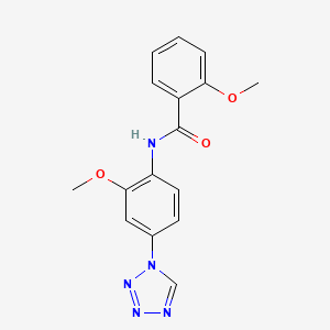 2-methoxy-N-[2-methoxy-4-(1H-tetrazol-1-yl)phenyl]benzamide