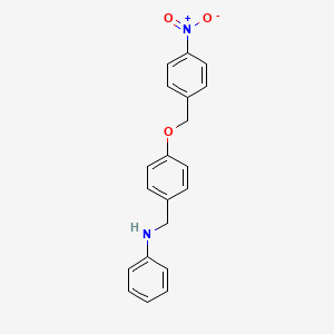 N-{4-[(4-nitrobenzyl)oxy]benzyl}aniline