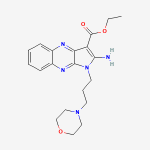 ethyl 2-amino-1-[3-(4-morpholinyl)propyl]-1H-pyrrolo[2,3-b]quinoxaline-3-carboxylate