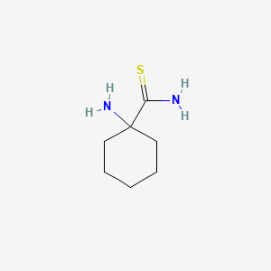 molecular formula C7H14N2S B579252 1-Aminocyclohexanecarbothioamide CAS No. 16256-16-9