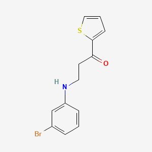 B5792544 3-[(3-bromophenyl)amino]-1-(2-thienyl)-1-propanone CAS No. 5923-42-2