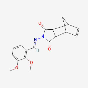 4-[(2,3-dimethoxybenzylidene)amino]-4-azatricyclo[5.2.1.0~2,6~]dec-8-ene-3,5-dione